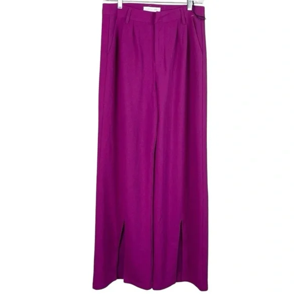 Pink Wide Leg Pants - Picture 1 of 5